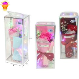 36 Bulk 9.5" Artifical Soap Flower With Light