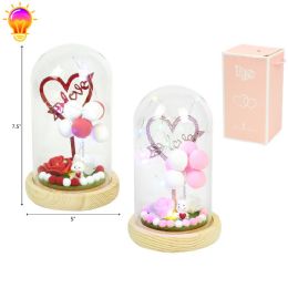 12 Bulk 5" X 7.5" Love Animal In Glass & Light
