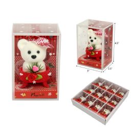192 Bulk 4.5" Valentine Bear Pvc Gift Box