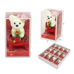 192 Bulk 5" VALENTINE BEAR PVC GIFT BOX