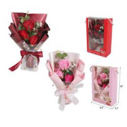 36 Bulk 10" 3pc Red Rose In Gift Box