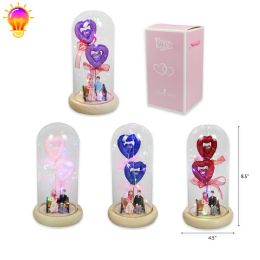 12 Bulk 8.5" Love Couple In Glass & Light