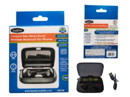 48 Bulk Wireless Bluetooth Ear Phones 3.35-inchx2.25-inchx1.25-inch