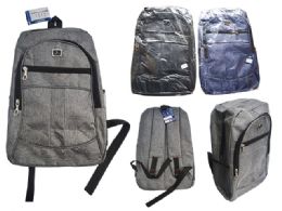 48 Bulk Backpack 16.5"x11"x5" With 2-Cup Holder 3-Pocket