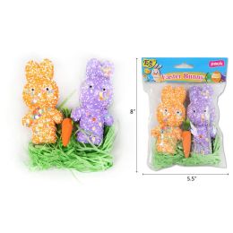 48 Bulk 8" EASTER DOUBLE RABBIT