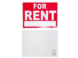 144 Bulk FOR RENT SIGN 12" X16" EXTRA THICK