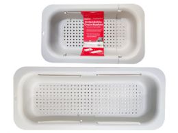 24 Bulk EXTENDABLE DRAIN BASKET 20X6.5X 34.5-47.8CM