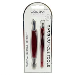 36 Bulk Celavi 2 Piece Precision Cuticle Tools