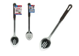 24 Bulk SLOTTED SPOON 2.8"WX15" Long 1.2MM