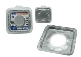 48 Bulk GAS LINERS Aluminum 8-Piece SET 9"X9" Square