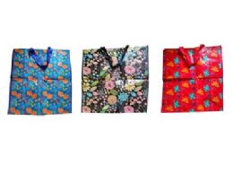 96 Bulk Assorted Shopping Bag Assorted Designs 60X65X28CM