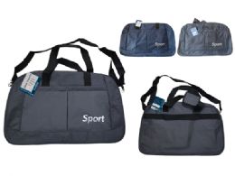 12 Bulk Short Duffel Bag with Long Straps 