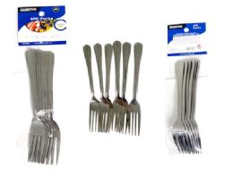96 Bulk Fork Stainless Steel 6-Piece Big