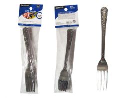 96 Bulk Fork Stainless Steel 6-Piece Big