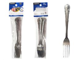 96 Bulk Fork Stainless Steel 6-Piece Big
