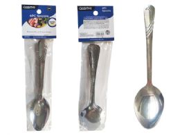 96 Bulk Spoon Stainless Steel 6-Piece Big