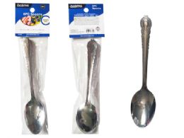 96 Bulk Spoon Stainless Steel 6-Piece Big