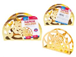 96 Bulk Napkin Holder Gold Rose 3.7x5.3x1.8-inch 9.5x13.5x4.5cm