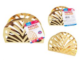 96 Bulk Napkin Holder Gold Wave 5.1x3.5x1.6-inch 13x4x9cm