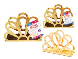 96 Bulk Napkin Holder Gold Floral 5.3x3.7x1.6-inch 13.5x9.5x4cm