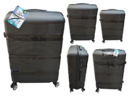 Bulk 3pc Black Hard Luggage 