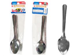 96 Bulk Spoon 6-Piece Stainless Steel 25-26gm Each 7.1-inch Long
