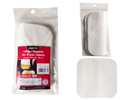 24 Bulk 100-Piece Square AIR FRYER PAPER LINER 6.3''X6.3''