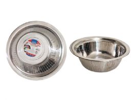 48 Bulk Colander Stainless Steel 10.5-inch Diameter X3.6-inch High