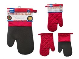24 Bulk Kitchen Oven Glove With NoN-Slip 6.5-inch X12-inch Red Color