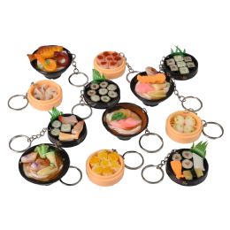 576 Bulk 1.5" Asian Food Key Ring Assortment