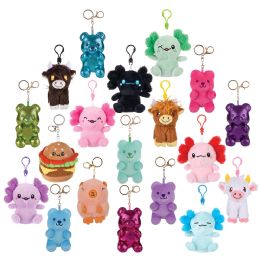 144 Bulk 3.5"-4" Plush Clip On Assortment