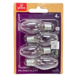 48 Bulk Globe C7 4w 12 Lumen 4 Pack Night Light Bulbs