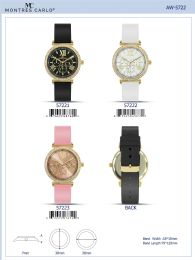 12 Bulk Ladies Watch - 57223 assorted colors