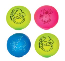 48 Bulk Grinch Stress Balls  2ct - 6/in Xyz