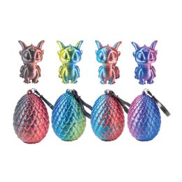 144 Bulk 3d Printed Dragon Egg W/ Mini Dragon Keychain   12/dsp