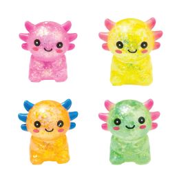 96 Bulk Glitter Squisholotl Toy     12/dsp
