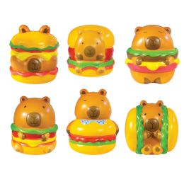 144 Bulk Cheeseburger Capybara Slowrise Toy    12/bag