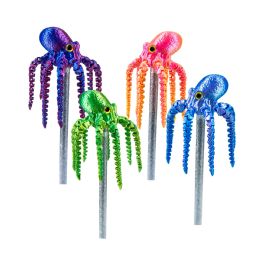 144 Bulk 3d Printed Octopus Pencil Topper      12/box