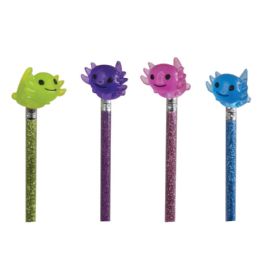 576 Bulk Axolotl Eraser Pencil Topper  24/tub
