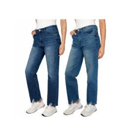 24 Bulk Women's Straight Leg Blue Fade Jeans