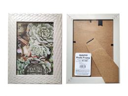 48 Bulk PHOTO FRAME 5"X7" Silver Wave
