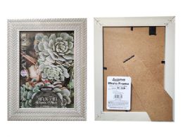 48 Bulk PHOTO FRAME 5"X7" Woven Silver