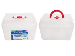 48 Bulk FIRST AID BOX Plastic 1.5L 6.9"X4.9"X4.5"