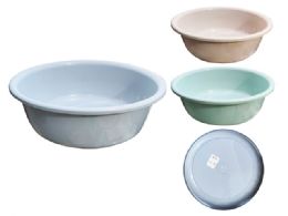 12 Bulk Basin 22.4" Diameter X 7.5" 3 Assorted Colors