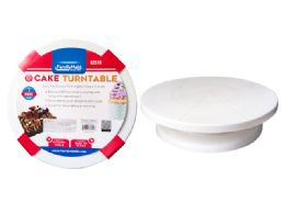 24 Bulk Cake Turntable 28cm Diameter X7cm High White Color