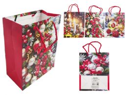 288 Bulk Merry Christmas Gift Bag Small Foil