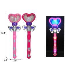 48 Bulk 13.4" Heart Wand Flashlight