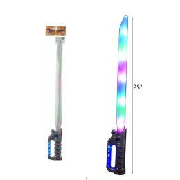 72 Bulk 25" Light Up Sword W/ Battery