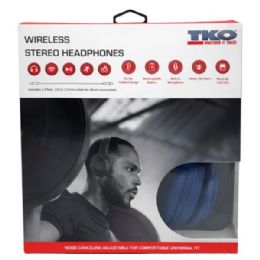 6 Bulk Tko Bluetooth Headphones In Navy Blue