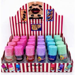 72 Bulk Mini Cool Tones Nail Polish In Countertop Display